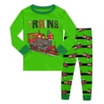 thumbnail image 4 of LIIPEE Boys Cartoon Graphic Pajamas Long Sleeve Tees And Pants Pajama Sets Kids Fall Casual Sleepwear 2-10 Years, 4 of 4