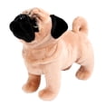 thumbnail image 4 of 1 pieza de juguete de peluche de perro Pug para niños, animal de peluche peludo, mini Pug adorable, 4 of 7