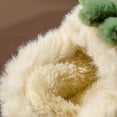 thumbnail image 6 of Otqutp Baby Indoor Slippers Fashion Autumn and Winter Boys and Girls Slippers Flat Bottom Soft Lightweight Comfortable Warm Cover Heel Cute Cute Fruit Pineapple Pattern Shoes(Yellow,3.5-4 Years), 6 of 9