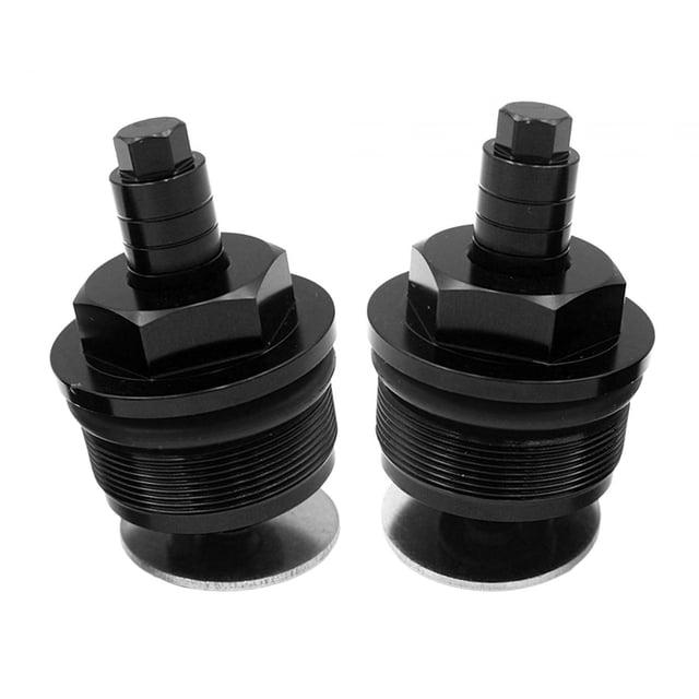 Reemplazo de Tornillos de amortiguador Cola Tornillos del amortiguador de horquilla delantera de motocicleta Negro 2 uds