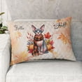 thumbnail image 2 of Hello Fall Sphynx Scarf Welcome Autumn with Leaves Pumpkins Quilt Pillowcase Cat Lover Kitten Owner Gifts Idea Throw Pillow Cover Bed Home Decor - 00011, 2 of 5