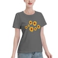 thumbnail image 2 of Pretty Sunflowers Women'S Basic Short Sleeve T-Shirt Deep Heather Medium, 2 of 5