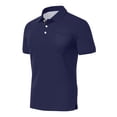 thumbnail image 4 of Mens Polo Shirts Short Sleeve Solid Color Golf Shirts for Men Casual Summer Classic Collar Shirts with Pocket, XL, 4 of 5