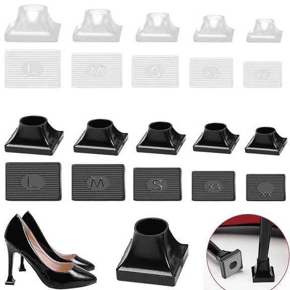 10 Pairs High Heel Protectors 5 Sizes Heel Repair Caps Covers & Heel Stoppers Heel Cover Replacement Tip Caps