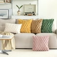 thumbnail image 2 of Decorative Throw Pillow for Sofa Bed Chair, Sculpted Texture Accent Cushion Series for Modern Cozy Home Styling,2-Pack, 2 of 11