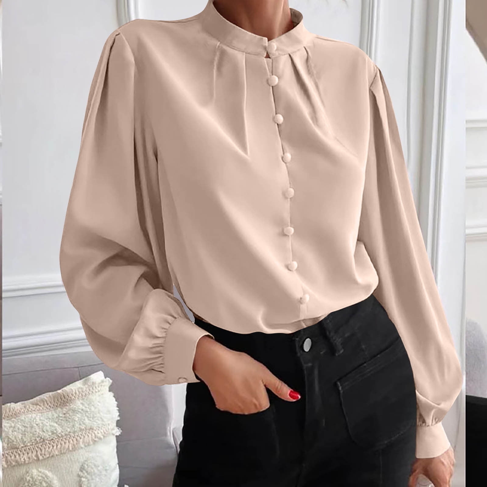 L'Or Constructive Sleeve Blouse