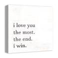 thumbnail image 2 of Creative Products Love You Most 16x16 Canvas Wall Art, 2 of 5