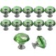 thumbnail image 1 of 10 pomos de cristal de 30 mm para armario, tirador con forma de diamante de cristal para cajones, aparador, armario, cocina, verde, 1 of 5