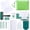green, variant on 61PCS 5D Diamonds Art Accessories and Tools Kits with Diamond Painting Roller and Diamond Art Storage Box for Adults or Kids(Blue)