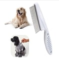 thumbnail image 2 of Jinsinto 3pcs Pet Flea Comb For Dogs And Cats Flea Comb For Lice And Flea Comb For Pet Grooming Comb For Hair Removal(white), 2 of 3
