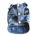 thumbnail image 1 of Veste de Cow-Boy Classique pour Chien en Jean avec Trou Râpé, 1 of 7