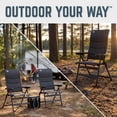 thumbnail image 7 of Timber Ridge RIVA™ Luxe Reclining Mesh Camping Chair, Folding Outdoor Chair with 7-Position Adjustable Back, Obsidian Peak, 7 of 7