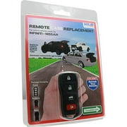 iKeyless NISMT060 Nissan 4-Button Remote Replacement Shell