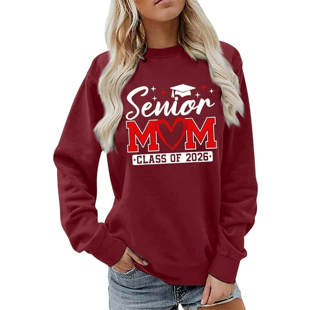 HUITKMM Sweat à Capuche Blanc pour Femmes, Sweat Imprimé Sans Capuche, Coupe Ample, Décontracté