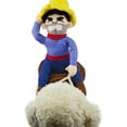thumbnail image 4 of LANFENG Cowboy Rider Dog Costume for Dogs Clothes Knight Style with Doll and Hat for Halloween Christmas Holiday Day, 4 of 8