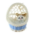 thumbnail image 1 of Jouet en Peluche Chaton Simulation Mignon Figurine de Bureau avec Panier Suspendu, 1 of 10