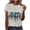 Multicolor, variant on Staron Women's Short Sleeve Round Neck Pullover Casual Printed T-Shirt Horse Graphic Loose Fit Comfy Top, 4XL