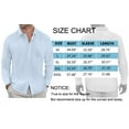 thumbnail image 6 of GENTS BLISS button Down Mens Shirts Long Sleeve Shirts for Men Solid TextureT-shirts, 6 of 7