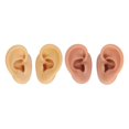 thumbnail image 2 of 2 Pair Silicone Ear Model, Left And Right Soft Flexible Model  Ear  Practice, Silicone Body Parts For Earring Jewelry Display, Acupuncture Teaching Tool, 2 of 8