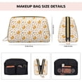 thumbnail image 2 of Autumnal Cute Cartoon Hamster Makeup Bag, Large Capacity Travel Cosmetic Bag for Women Girls- Travel Toiletry Bag Leather Portable Waterproof Makeup Case Organizer with Handle, 2 of 4