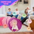 thumbnail image 3 of Tunnel de Rampement pour Enfants Tunnel de Jeu 6 Pieds Tunnel de Jeu Coloré Tube de Rampement Tente de Jeu Tu, 3 of 8