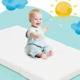 thumbnail image 2 of Costway Tri-Fold Pack and Play Mattress Pad Foldable Crib Mattress Soft Memory Foam, 2 of 10