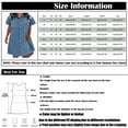 thumbnail image 3 of SnnmBlm Women's Plus Size Summer Dress Solid Color Casual Denim Dress Short Casual Denim Dress Sun Dresses 2024 Blue L, 3 of 5