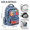 thumbnail image 5 of Psesaysky Cartoon Dinosaur Fire Brigade Elementary Bookbag with Soft Padded traspirante School Bags, Large Capacity 17 Inch Book Bag for Middle School Primary School Travel, 5 of 9