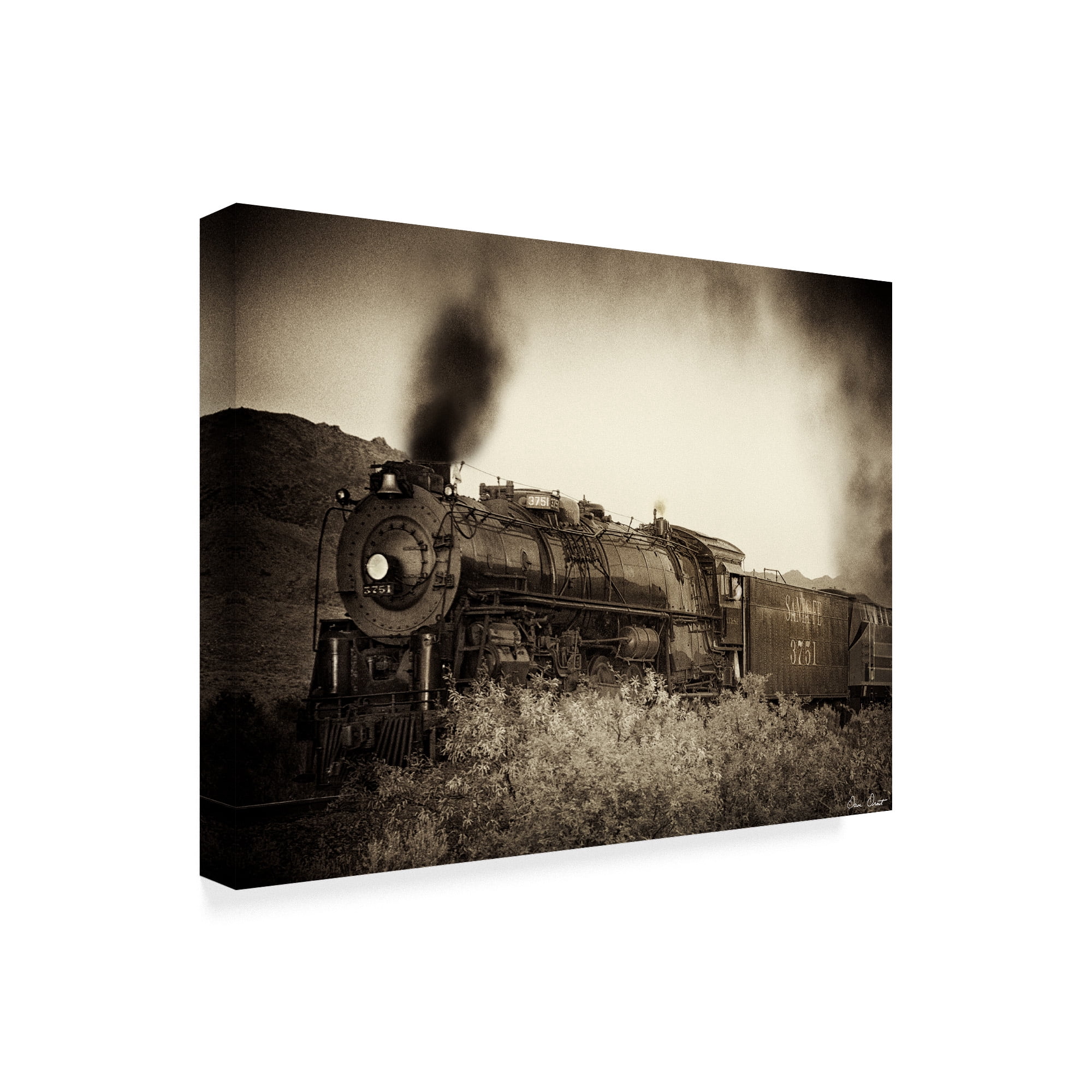 Trademark Fine Art 'Train Arrival I' Canvas Art by David Drost