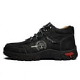 thumbnail image 2 of Mens Dress Shoes, Waterproof Work Boots Oxfords Loafers Low Soft Toe Hand Stitched Brogues Lace Up For Driving, Walking & Weddings Black Blue 39-48, 2 of 8