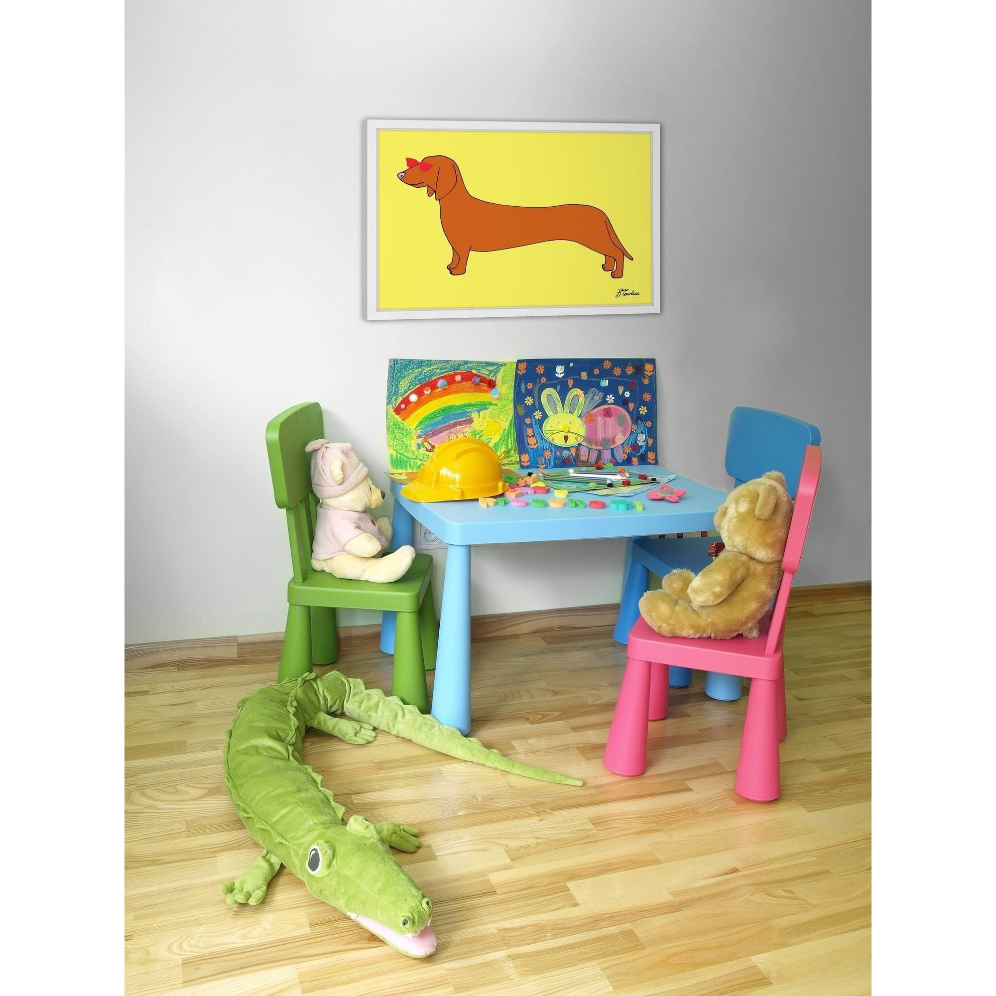 "Sausage" Framed Painting Print