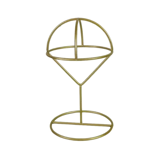 Expositor de gorras, ligero, organizador, cúpula, estable, práctico, de metal, decorativo Oro y S