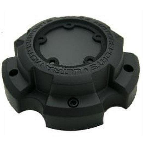Ultra Motorsports Matte Black Wheel Center Cap QTY 2 Pn: 89-9850B (WITH SCREWS)