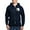 Navy, variant on - Bike Ski Yin Yang Zip Hoodie (Dark) - Zip Hoodie, Classic Hooded Sweatshirt with Metal Zipper
