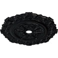 thumbnail image 3 of 33 1/4"OD x 3 5/8"ID x 1"P Scroll Medallion Jet Black Finished, 3 of 6