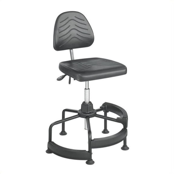 Scranton & Co Deluxe Drafting Chair in Dark Gray