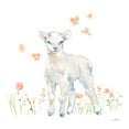 thumbnail image 2 of Pete, Katrina 12x12 Gold Ornate Wood Framed with Double Matting Museum Art Print Titled - Spring Lambs II, 2 of 4