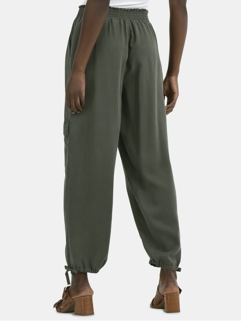 Time and Tru Women's High Rise Jogger Pants, 28