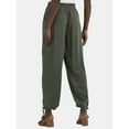 thumbnail image 3 of Time and Tru Women's High Rise Jogger Pants, 28" Inseam, Sizes XS-XXXL, 3 of 5