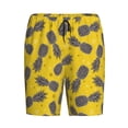 thumbnail image 7 of JUNZAN Summer Pineapple Pattern Sleep Pajama Shorts for Men,Men's Pajama Bottoms,Sleepwear,Pj Shorts, 7 of 7
