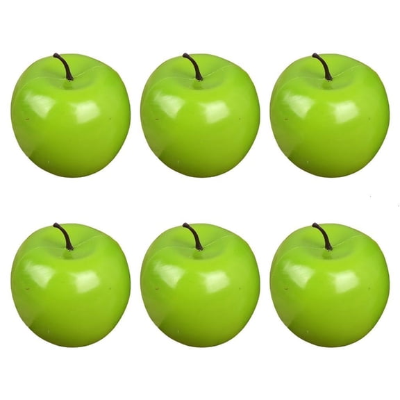 Pack Of 6 Realistic Artificial Fruits Model Functional Use Faux Fruits Decoration for Kitchen Display and Homes Ornament