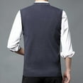 thumbnail image 5 of MNCEKFOD Seater Vest for Men Plaid Knitted V Neck Sleeveless Business Work Comfy and Soft Slim Fit Fall Fashion Outfits Winter Clothes 2025 Light Gray XXL, 5 of 8