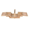 thumbnail image 3 of 2 compartments, wooden sewing box, sewing box, sewing basket, sewing box, sewing, 3 of 8
