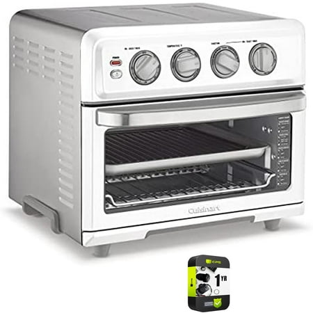 Cuisinart TOA-70W AirFryer Toaster Oven with Grill White Bundle with 1 YR CPS Enhanced Protection Pack