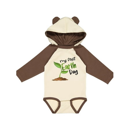 

Inktastic My 1st Earth Day Sprouting Plant Gift Baby Boy or Baby Girl Long Sleeve Bodysuit