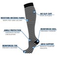 thumbnail image 4 of 5 Pairs Medical Sport Copper Compression Socks With Anti-slip Silicone for Women & Men Circulation 15-20 mmhg is Best Support for Athletic Running Cycling, Nursing, Travel, 4 of 6