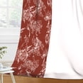 thumbnail image 2 of MIZHONA Red Blackout Curtain for Bedroom,Flower Printed Room Darkening Curtains Set of 2,42"x84", 2 of 5