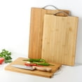thumbnail image 7 of Milue 3Pcs Double Sided Thickened Wood Cutting Board Rectangular Chopping Board, 7 of 7
