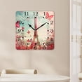 thumbnail image 4 of 14 Inch Wall Clock Battery Operated Square Clock for Office, Kitchen, Outdoor, Living Room,Vintage Butterflies and Paris Charming, 4 of 4