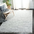 thumbnail image 2 of SAFAVIEH Montauk Rosalind Striped Braided Cotton Area Rug, Silver, 6' x 9', 2 of 8